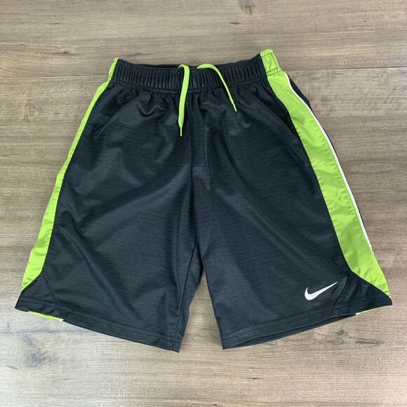 Nike Boys Basketball Shorts Size Small Drawstring Black Elastic Waist Athletic - Picture 1 of 8